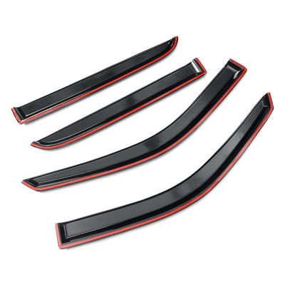 qualité  Durable Auto Weather Shields Ventshade Rain Guard Wind Deflector Sun Shade Car Window Shade For Dodge Ram 1500 2009-2018 Car Styling usine